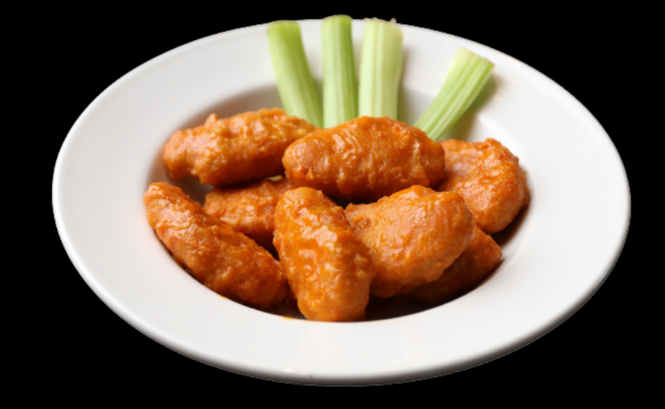 Meatless Wings Black Background